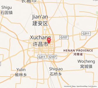 Map of Xuchang, Henan