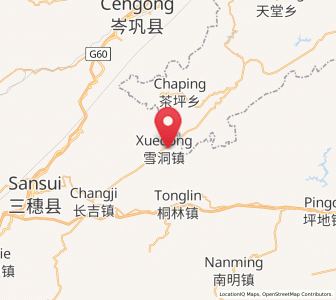 Map of Xuedong, Guizhou