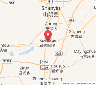 Map of Xuekulue, Shanxi