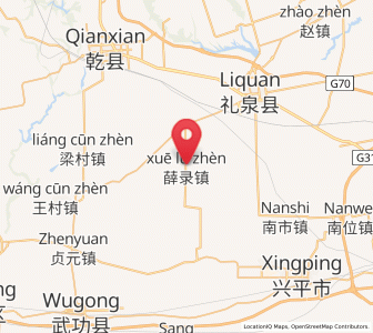 Map of Xuelu, Shaanxi