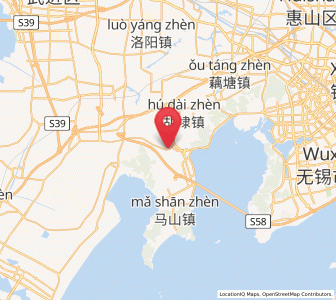 Map of Xueyan, Jiangsu