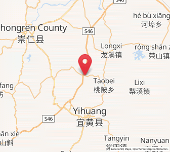 Map of Xufang, Jiangxi