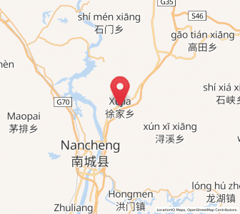 Map of Xujia, Jiangxi