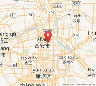 Map of Xujia, Shaanxi