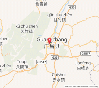 Map of Xujiang, Jiangxi