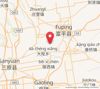 Map of Xumu, Shaanxi