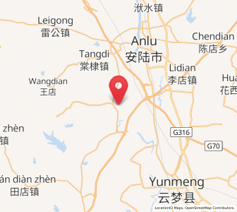 Map of Xundian, Hubei