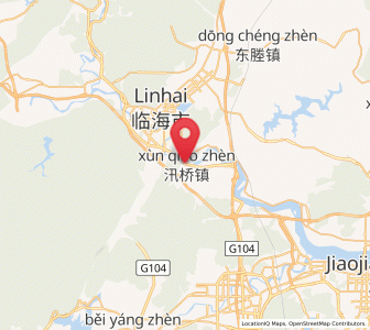 Map of Xunqiao, Zhejiang