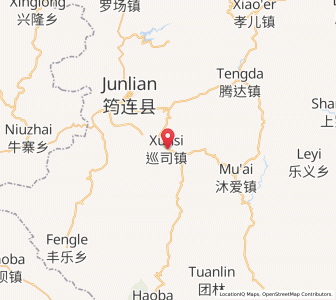 Map of Xunsi, Sichuan