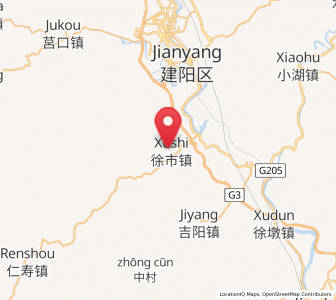 Map of Xushi, Fujian