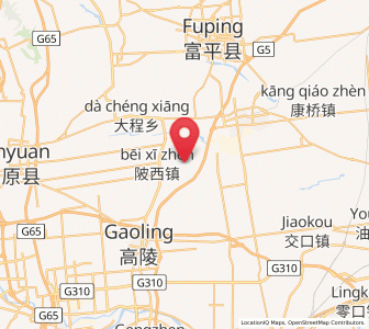 Map of Xuyang, Shaanxi