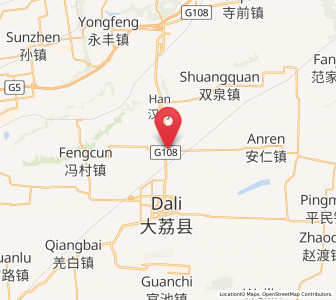 Map of Xuzhuang, Shaanxi