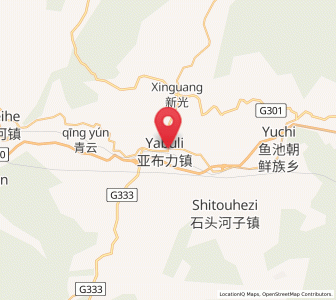 Map of Yabuli, Heilongjiang