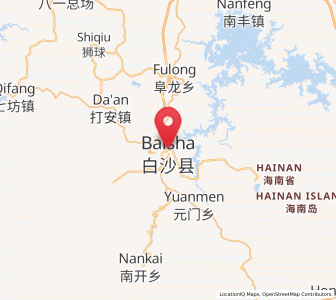Map of Yacha, Hainan