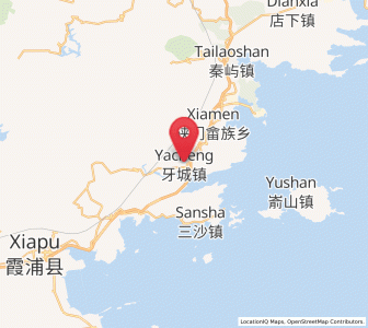 Map of Yacheng, Fujian