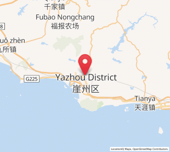 Map of Yacheng, Hainan