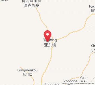 Map of Yadong, Inner Mongolia