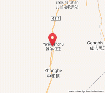 Map of Ya’ergenchu, Inner Mongolia