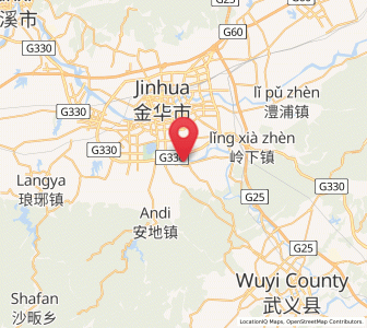 Map of Yafan, Zhejiang