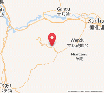 Map of Yaga, Qinghai