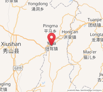 Map of Yajia, Guizhou