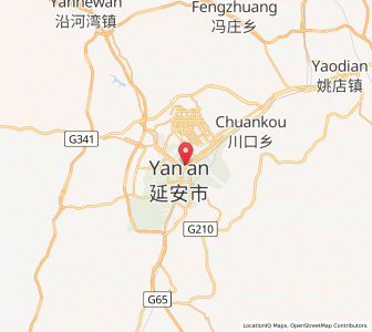 Map of Yan’an, Shaanxi