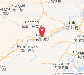 Map of Yanbodu, Hunan