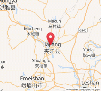 Map of Yancheng, Sichuan