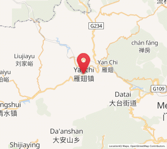 Map of Yanchi, Beijing