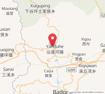 Map of Yanduhe, Hubei