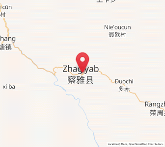Map of Yanduo, Tibet
