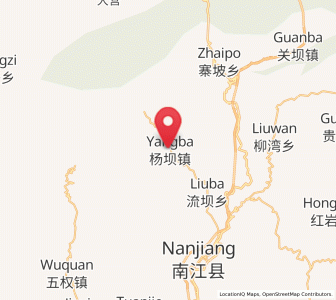 Map of Yangba, Sichuan