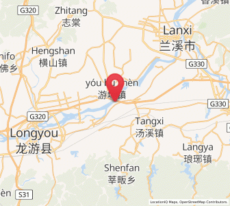 Map of Yangbu, Zhejiang