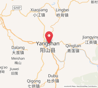 Map of Yangcheng, Guangdong