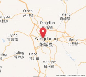 Map of Yangcheng, Shanxi