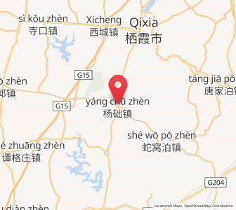 Map of Yangchu, Shandong