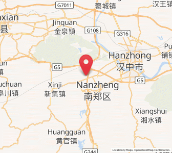Map of Yangchun, Shaanxi