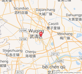 Map of Yangcun, Tianjin
