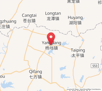 Map of Yangdang, Hubei