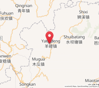 Map of Yangdeng, Guizhou