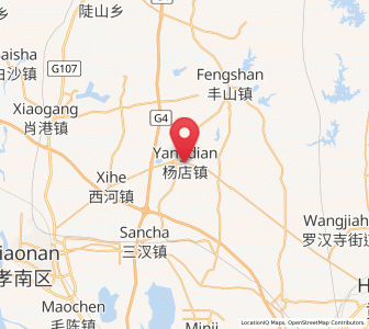 Map of Yangdian, Hubei