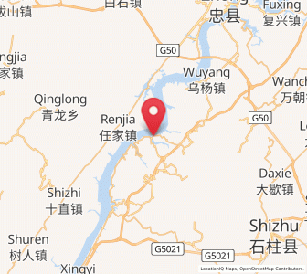 Map of Yangdu, Chongqing