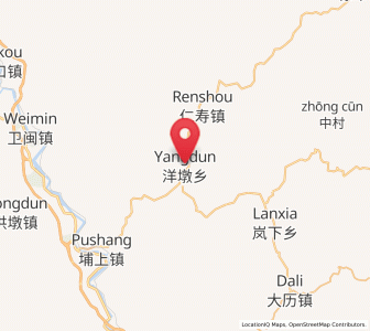 Map of Yangdun, Fujian