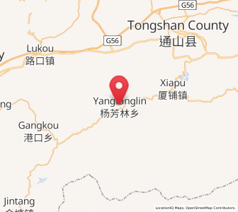 Map of Yangfanglin, Hubei