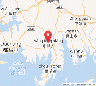 Map of Yangfeng, Jiangxi
