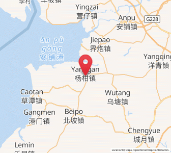 Map of Yanggan, Guangdong
