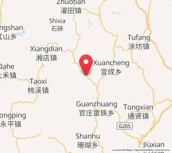 Map of Yanggu, Fujian