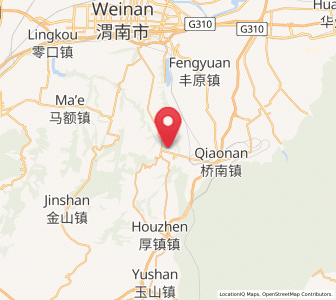 Map of Yangguo, Shaanxi
