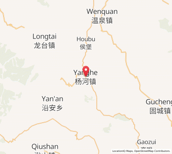 Map of Yanghe, Gansu