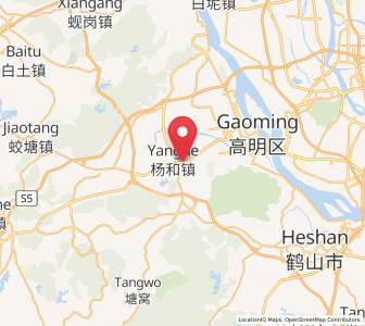 Map of Yanghe, Guangdong